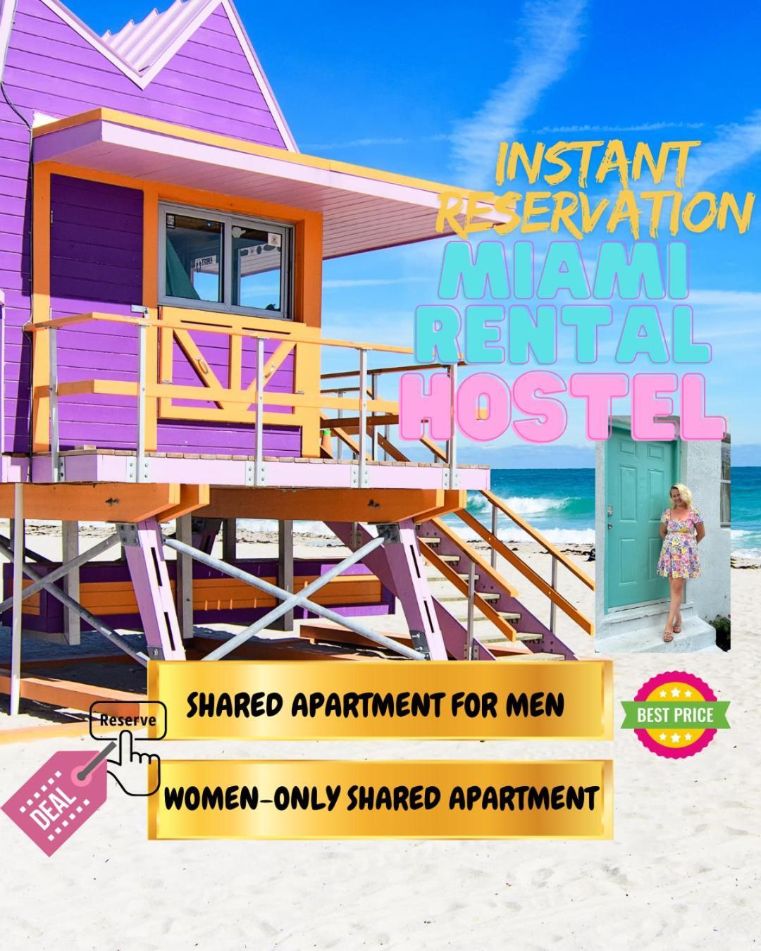 104 Mixed Shared Rooms Central, Friendly, Affordable 마이애미 외부 사진